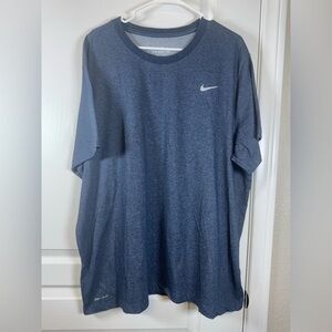 The Nike Tee Navy Dri-Fit Shirt Size XXL EUC #2072